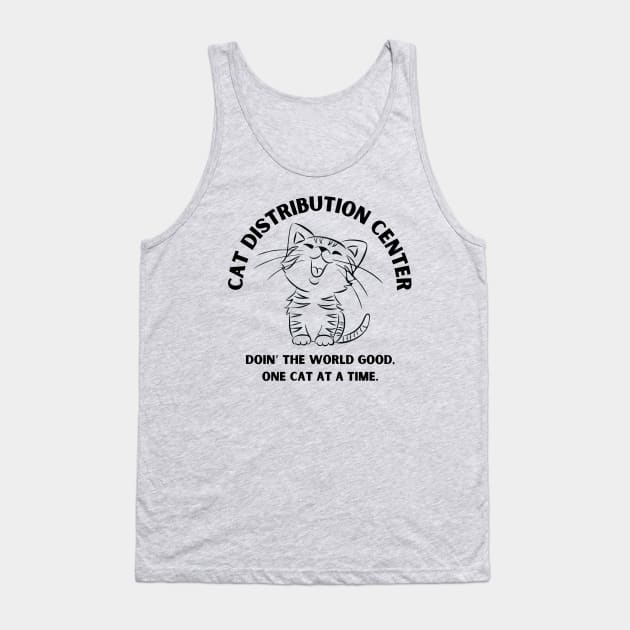 Cat Distribution Center Tank Top by Texas Bloomin’